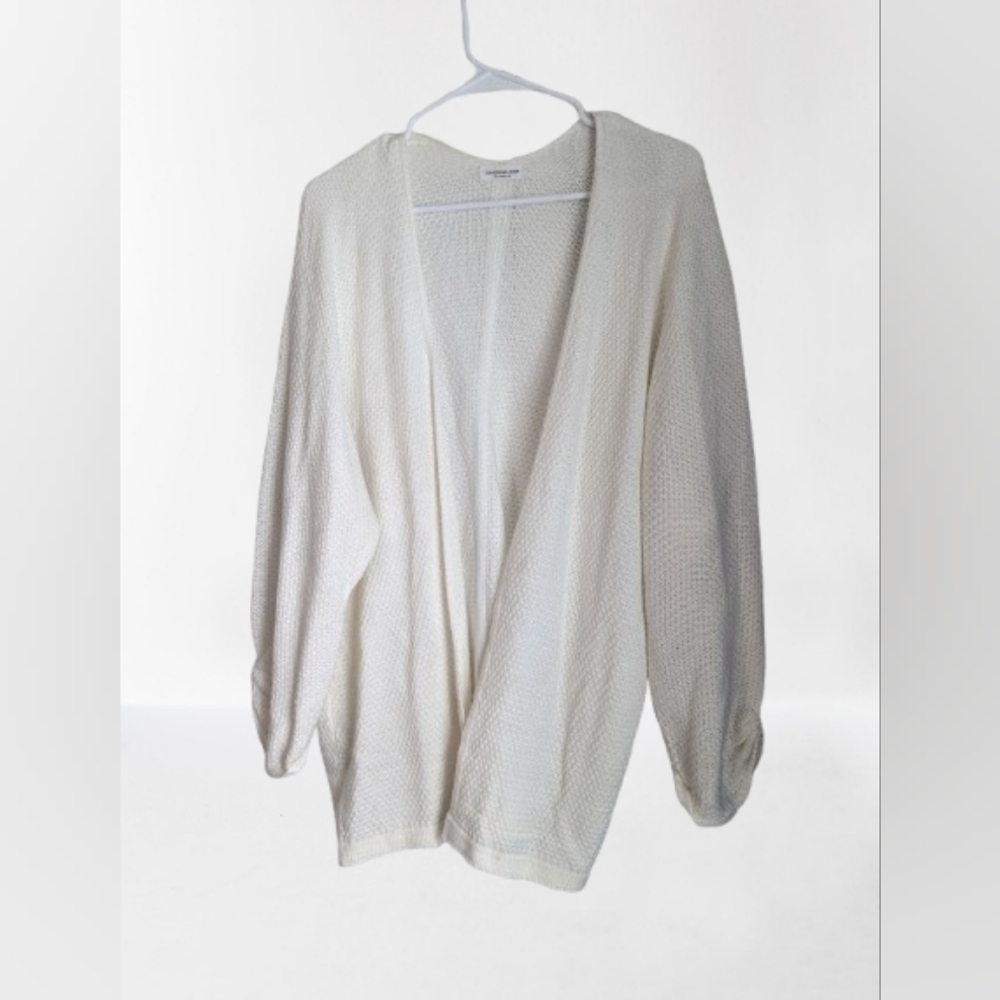BOGO Chic Soul White Knit Cardigan - XL